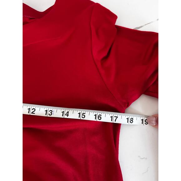 Comfy USA Women’s Tunic-Length Blouse Zipper Red Size Small - Picture 7 of 9